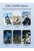 DEANB IP67 Su Geçirmez Sesli Asistan Bluetooth Motosiklet İNTERKOM RGB Işıklı Motor Kask Kulaklığı - 3
