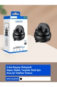 DEANB T0107 360° Dönen 3xKayma Önleyici Tutacak Torpido Üzeri Masa Üzeri ve Araç İçi Telefon Tutucu - 8