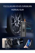 DEANB 150 PSI Şarjlı Hava Kompresörü 4500mAh | LCD Ekranlı Taşınabilir Lastik Şişirme Pompası - 5