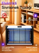 DEANB 8W Çift UVA Işık Elektrikli Sinek Öldürücü A Enerji Haşere Yok Edici Sivrisinek Kovucu Tuzak Lamba thumbnail 1