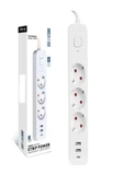 ÇELİKWORK FTR/16 3680W 16A 3 Priz, 2 USB, 1 Type-C, 1.8 Metre Akım Korumalı Priz - 5