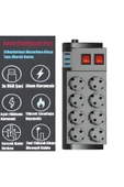 ÇELİKWORK Ftr008 4000watt 16a Akım Korumalı 2 Anahtarlı Priz 8'li Priz 3'usb 2metre Kablo Çoklayıcı - 2
