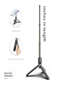DEANB Bluetooth Kumandalı Tripod Telefon Tutuculu Selfie Çubuğu Telefon, Kamera, Lamba, Yayın Standı - 3
