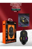 DEANB 6in1 Ergonomik Tutuş RGB Işıklı 6400DP HIZ 1.5M Kablolu Oyuncu Game Mouse - 5
