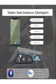 DEANB BT 5.0+EDR 820mAh Lityum Stereo HD İnterkom Sesli Asistanlı Bluetooth Kask Kulaklığ - 2
