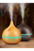 DEANB 500ml Kumandalı Ahşap Desenli Aroma Difüzör – 7 Renk LED, RGB Işıklı Hava Nemlendirici - 8