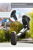 DEANB T-35 360° Dönebilen Mıknatıslı Uzayan Vantuzlu Tutacak Araç Içi Telefon Tutucu - 2