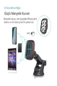 DEANB T-35 360° Dönebilen Mıknatıslı Uzayan Vantuzlu Tutacak Araç Içi Telefon Tutucu - 5