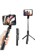 DEANB Bluetooth Kumandalı Tripod Telefon Tutuculu Selfie Çubuğu Telefon, Kamera, Lamba, Yayın Standı - 1