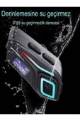 DEANB IP68 Su Geçirmez FM Radyolu Fenerli HD LCD Ekran İNTERKOM Bluetooth Motosiklet Kask Kulaklığı - 5