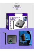 ÇELİKWORK Kablosuz Basınç Göstergeli Air Kompresör 4000mah Led Işıklı Araba Hava Pompası/usb/powerbank - 6