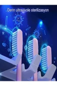 DEANB Şarjlı UV Diş Fırçalık Sterilizatör Sensörlü Duvara Monte Diş Fırçası Tutucu Banyo Düzenleyici - 4
