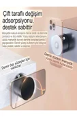 DEANB Magnetic Mıknatıslı Mekanizmalı Ev Ofis Araba Telefon Tutucu Stand Araç Içi Tutacak Oto Aksesuarları - 3