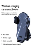 DEANB 15watt Wireless Kablosuz Dokunmatik Tutacak Elektrikli Araç Içi Şarj Cihazı Telefon Tutucu Stand - 6