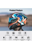 ÇELİKWORK Bt22 Hıfı 5.0 Edr Su Geçirmez Kablosuz Interkom Desteği Motosiklet Kask Kulaklığı Motorcu Kulaklığı - 7
