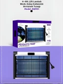 DEANB 8W Çift UVA Işık Elektrikli Sinek Öldürücü A Enerji Haşere Yok Edici Sivrisinek Kovucu Tuzak Lamba thumbnail 8