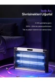 DEANB 4 4w Çift Uva Işık A Enerji Sinek Tuzağı Elektrikli Sivrisinek Kovucu Yok Edici Öldürücü Haşere - 4