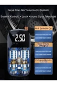 DEANB A55-56 PSI Destekli 3600mAh 50W LED Ekranlı Araba Motor Bisiklet Top Hava Kompresörü Powerbank - 7
