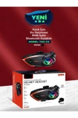 DEANB Y8002x Ip67 Su Geçirmez 2kişi 800metre Blueooth Interkom Motosiklet Kask Kulaklık - 8
