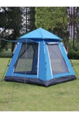 DEANB 240x240x160cm 6 Kişilik Taşınabilir UV Güneşlikli Rüzgar & Su Geçirmez Otomatik Kamp Çadırı - 1