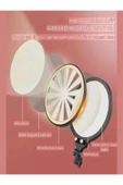 DEANB 360° Dönen 36CM LCD Göstergeli Yayın Fotoğraf Video İçin Filtreli Göz Korumalı Stüdyo Led Işığı - 5