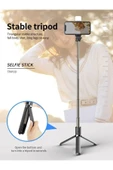 DEANB Bluetooth Kumandalı Tripod Telefon Tutuculu Selfie Çubuğu Telefon, Kamera, Lamba, Yayın Standı - 7