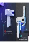 DEANB Şarjlı UV Diş Fırçalık Sterilizatör Sensörlü Duvara Monte Diş Fırçası Tutucu Banyo Düzenleyici - 2