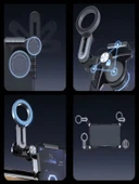 DEANB 360 Döner Manyetik Telefon Tutucu  Esnek Alüminyum Kol, Araç İçi Ayarlanabilir Stand thumbnail 7