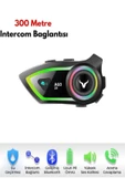 DEANB A-06 Ip67 2 Kişi 300m İNTERKOM Su Geçirmez Rgb Işık Wireless Motor Motosiklet Kask Kulaklığı thumbnail 3
