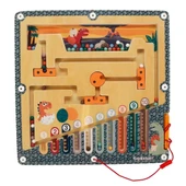 TOYZ DÜKKANIM Tahta Manyetik Dinazor Yumurtası Labirenti Kız Erkek Çocuk Oyuncak Eğitici Oyuncaklar - 1