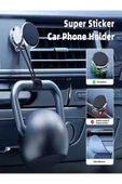 DEANB T-93 360° Dönebilen Zink Metal Çinko Alaşımlı Manyetik Tutacak Araç Içi Cep Telefonu Tutucu - 7