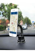 DEANB T21 Güçlü Mıknatıslı 2in1 Ayna ve Torpido Montajlı Araç İçi Telefon Tutacak Tutucu - 3