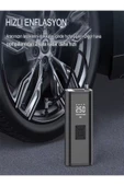 DEANB 150 PSI Şarjlı Hava Kompresörü 4500mAh | LCD Ekranlı Taşınabilir Lastik Şişirme Pompası - 3