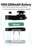 DEANB A030 IP7 Su Geçirmez RGB Wireless İNTERKOM Motor Motosiklet Stereo Kask Kulaklığı - 7