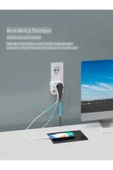 DEANB AC-115 2500W 3.4A 2USB 1Type-C 1Soket Akım Korumalı Şarj Adaptörü Priz Çoğaltıcı - 6