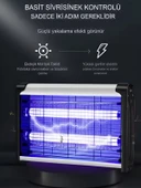 DEANB 8W Çift UVA Işık Elektrikli Sinek Öldürücü A Enerji Haşere Yok Edici Sivrisinek Kovucu Tuzak Lamba thumbnail 5