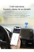 DEANB Wİ-Fİ 4K HD Ön Arka Araç İçi Kamera | 6MB | 3 Eksen G-Sensör | Döngüsel Kayıt 1.47” LCD Gece Görüşlü - 6