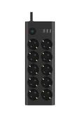 ÇELİKWORK 10'lu PRİZ, 3 USB, 3.4 Amper, 1 Type-C Girişli 16A Akım Korumalı Uzatma Kablolu Priz Çoklayıcı - 1