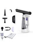 DEANB Vakumlu Şarjlı 4 Led Işıklı Cam Pencere Temizleme Makinesi Robot Süpürge Spreyli 140ml Tank - 1