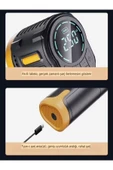 DEANB 3600mah 150psı Lcd Ekranlı Kompresör Araç, Motosiklet, Scooter, Top Hava Pompası - 2
