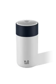DEANB 300ml Usb'li Araç Ev Ofis Uyumlu Işıklı Aroma Yayıcı Mini Hava Nemlendirici Buhar Makinesi - 1