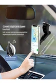 DEANB F-2 15W Şarjlı Vantuzlu Ayna Ve Torpido Montajlı Araç İçi Telefon Tutucu - Oto Aksesuarları - 1