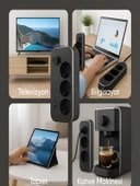 ÇELİKWORK Elektrik Sigortalı Akım Korumalı 2-usb 1-pd Type-c 3'lü Priz 2 Metre Kablo Anahtarlı Termal Korumalı thumbnail 4