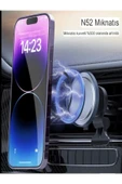 DEANB Fhd-14 360° Wireless Kablosuz 15w Şarj Mıknatıslı Tutacak Havalandırma Için Araç Içi Telefon Tutucu - 2