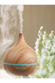 DEANB 500ml Kumandalı Ahşap Desenli Aroma Difüzör – 7 Renk LED, RGB Işıklı Hava Nemlendirici - 2