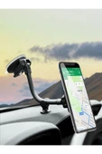 DEANB Fhd07 Neodimyum Manyetik Araç Telefon Tutucu - Universal Yapışkanlı Telefon Standı, Siyah - 5