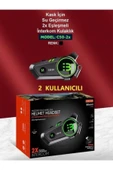 DEANB 2X Kişi İnterkom Bağlantı HD Stereo Motosiklet Kulaklığı Bluetooth Motor Kask Kulaklık Uyumlu - 6