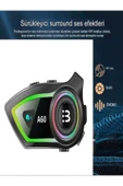 DEANB IP67 Su Geçirmez Sesli Asistan Bluetooth Motosiklet İNTERKOM RGB Işıklı Motor Kask Kulaklığı - 1