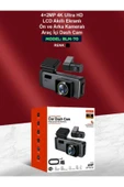 DEANB Wİ-Fİ 4K HD Ön Arka Araç İçi Kamera | 6MB | 3 Eksen G-Sensör | Döngüsel Kayıt 1.47” LCD Gece Görüşlü - 8