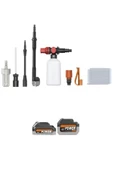 DEANB 21V Şarjlı Araç Yıkama Makinesi 203PSI 17500RPM Çift Batarya 37500mAh Tazyikli Su Pompası - 7